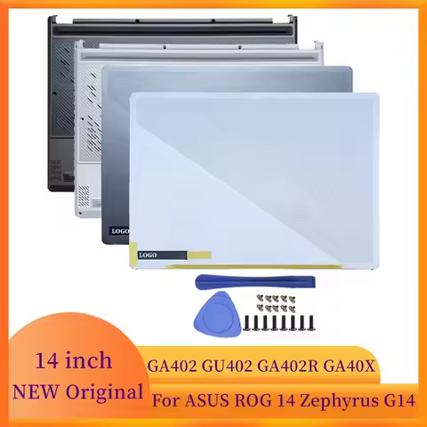 Notebook LCD Back Cover Bottom Case For ASUS ROG 14 Zephyrus G14 GA402 GU402 GA402R GA40X Laptops Ca