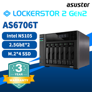 NAS Asustor LOCKERSTOR 6 GEN2 AS6706T 0TB/8TB/12TB/16TB/32TB)