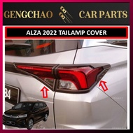 ALZA 2022 D27A TAILAMP COVER PIANO BLACK / CHROME, LAMPU COVER ACCESSORIES