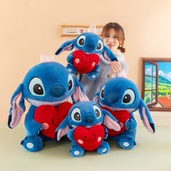 Heart-shaped Stitch Plush Toy Hugging Stitch Doll Hugging Heart Stitch Plush Stuffed Doll