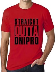 Men's Graphic T-Shirt Straight Outta Dnipro Eco-Friendly Limited Edition Short Sleeve Tee-Shirt Vint