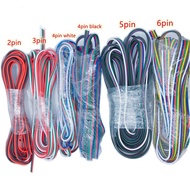10m/5m 2/3/4/5/6-Pin Extension Cable Wire 22AWG Connector for RGB/RGBW 5050 CCT WS2811 WS2812 3528 L