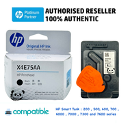 HP Printhead  X4E75AA or X4E75A Black For  HP smart Tank and Ink Tank 519 516 515 510 500 615 610 65