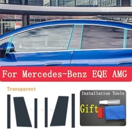 For Mercedes-Benz EQE AMG 2022  B/C-Pillars Transparent TPU Protective Film Anti-scratch Repair Film