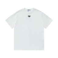 T-shirt Prada/T-shirt Prada bercorak T-shirt uniseks T-shirt bergaya lengan pendek gaya Jepun 7PVJ