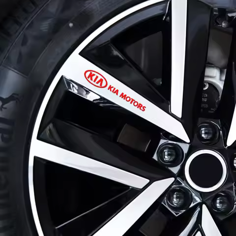 4PCS Car Car Window Wiper Emblem Decals Wheel Rims Body Decoration Stickers For Kia Sportage 3 Rio K