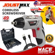 JOUSTMAX 49 Item Rechargeable Cordless Screwdriver 4.2V Drill Hand Tools - JST24802 Kit 螺丝机