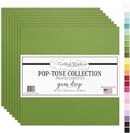 Gumdrop Green Cardstock Paper - 12 x 12 inch 65 lb. Premium Cover - 25 Sheets from Cardstock Warehou