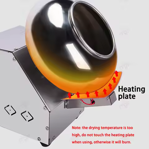 ITOP 40cm Roller Chocolate Sugar Coasting Machine 19L Commercial Small Candy Coater Machine Chocolat