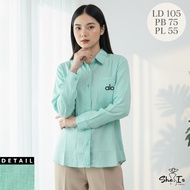 KEMEJA KATUN Alo Cotton Shirt | Women's Long Sleeve Shirt LD 105 by Fiddkia
