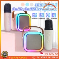 Portable Wireless  Bluetooth Speaker Karaoke Microphone Bluetooth Audio Outdoor Microphone Subwoofer