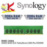 SYNOLOGY DDR4 RAM 16GB/8GB ECC UNBUFFERED  UDIMM RAM MEMORY MODULE DDR4 D4EC-2666-8G / 16G