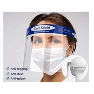 【2PCS】Face Shield Transparent MaskWindproof Dustproof Anti-droplet Anti Virus Protection100% Anti-fog Ready Stock