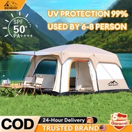 WTHB Khemah unta 5-8-12 Persons Camping Tent Waterproof Outdoor large Family Tent Double Layers Big 