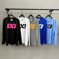 Long sleeves 3V3 long sleeves American Quick-Drying Sports T-Shirt Warm-Up Training Suit Basketball 