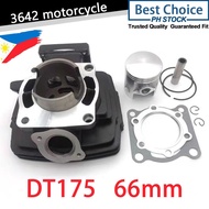 Motorcycle engine parts 66mm dt175 cylinder head block kit for Yamaha DT 175
