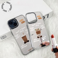 CASE CASING CLEAR CASE MIRROR HEBE FOR iphone 6 6+ 7 7+ 8 8+ X XS XR 11 12 13 14 15 16 17 PRO PROMAX