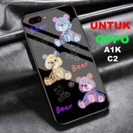 (G108) OPPO A1K Glossy Case/Realme C2 Motif [BEAR] 2D Glossy Hardcase Case
