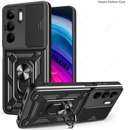 เกราะป้องกันสไลด์เลนส์สำหรับ Realme C71เคส4G สำหรับ OPPO Realme C71เคส4G ที่วางที่ตั้งแหวนแม่เหล็กเค