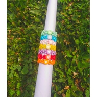 Zigzag beads Ring | Zigzag ring | Love pastel beads Ring | Love Ring | Love bead ring color