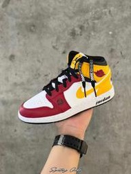 S.G NIKE AIR JORDAN 1 MID SE GS DJ0336-067 白紅黃 AJ1 中筒 大童鞋 女鞋