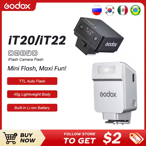 Godox iT20 iT22 C/N/S/F/O HSS TTL Auto Camera Flash Speedlite 2.4G Wireless Pocket Flash for Canon N