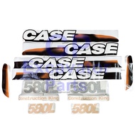 CASE 580L Backhoe Loader Sticker Set