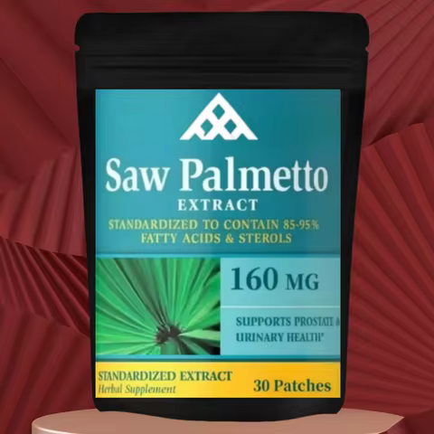 30-Count Saw Palmetto Prostate Patches – Transdermal Formula for Men’s Urinary Wellness