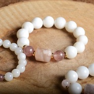 【神山晶礦】櫻花瑪瑙硨磲系列 /櫻花瑪瑙/硨磲/白髮/