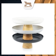 LH Simple Modern Round Solid Wood Base Tray Living Room Porch Fruit Vegetable Small Desktop Storage 
