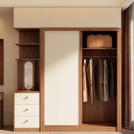 Tax Included Cream Style Sliding Door Wardrobe Modern Simple Wardrobe Bedroom Large Wardrobe Bedroom