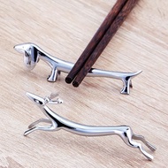 Cute Chopstick Holder Metal Dog Chopstick Holder Creative Deer Japanese Tableware Chopstick Pillow Cutlery Holder Hotel