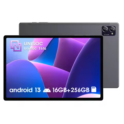 Global Version 10.4" 2K Tablet Android 13 2000x1200 16GB RAM 256GB ROM UNISOC T616 Octa Core 4G Netw