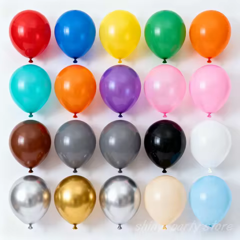 50/100/200pcs Gold Green Balloons Red White Pink Royal Blue Latex Balloon Birthday Baby Shower Party
