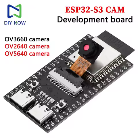 ESP ESP32-S3 CAM WiFi Bluetooth Development Board Module Onboard ESP32-S3 N16R8 Dual TYPE-C OV2640 /