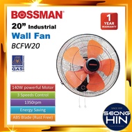 Bossman 20" Industrial Wall Fan BCFW20 KIPAS DINDING industri Kipas dinding kuat angin / KHIND 18" WF1803B WF1821