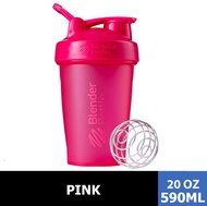 BlenderBottle Classic 20oz / 590ml with Stainless Steel BlenderBall  - Gym Fitness Accessories Prote