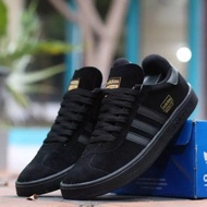 HITAM Adidas01 gazelle Men's sneakers Shoes full Black free box