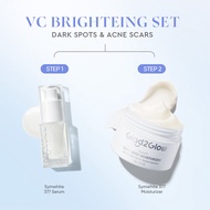 Glad2Glow 2In 1 Basic Skincare Set Brightening Glowing/Repair/Anti Acne/Aging/Dark spot moisturizer 