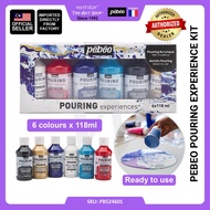 [WESTSTAR] PEBEO Acrylic Pouring Acrylic Paint 6col Set, Acrylic Pouring Medium | Acrylic Pouring Pa