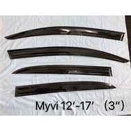 BROZ GOOD PERODUA MYVI LAGI BEST/ICON 2012 -2017 MUGEN DOOR VISOR  AIR PRESS SUN VISOR PROTECTION AC