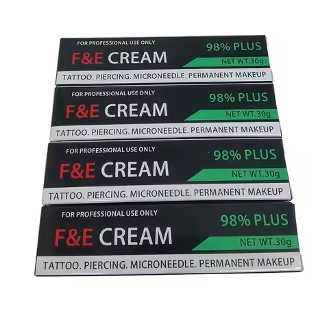 New High-Quality F&E 98% Plus Tattoo Cream Before Permanent Makeup Microblading Piercing Eyebrow Lip