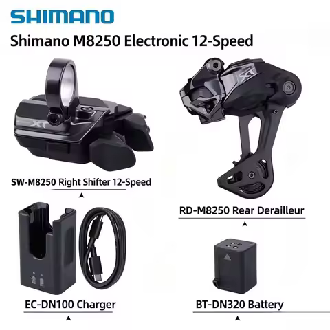Shimano Deore XT Di2 M8250 1×12S Wireless Shifter & Rear Derailleur MTB