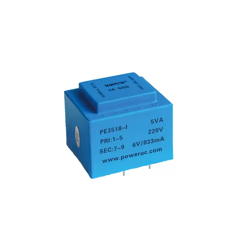 YHDC PE3518-I 5VA 110V/220V/230/380V 2x6V/2x7.5V/2x9V/2x12V/2x15V/2x18V/2x24V Vacuum Encapsulated Tr