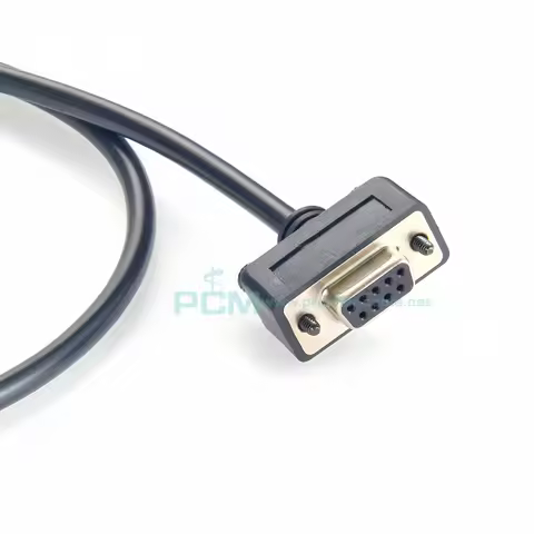 Single Ended DB9 RS232 Serial Cable, Low Profile Straight DB9 Cable, D-Sub 9 Pin Female to Open Ende