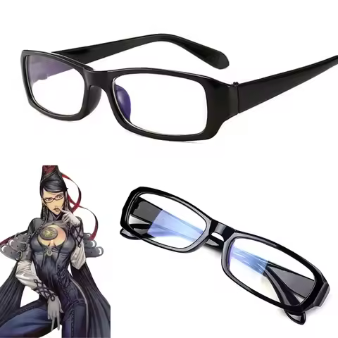 Arcade Game Bayonetta Cereza Witch Cosplay Costumes Black Glasses Eyewear Adult Unisex Props Accesso