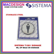 ❧ ▟ ⎯ SISTEMA T1001 SIGNAGE S/S - HE, CP MALE CR SIGNAGE