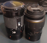 Minolta AF 28-135mm f/4-4.5「老妖鏡」，尾鏡組有霉斑（Fungus）及霧化（Haze）。 Tamron SP AF 90mm f/2.8 Macro 1:1 微距鏡頭（172