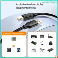 WU USB 2 0 Male to USB B TYPE B Male Cable Scanner Cord for Printers Scanner