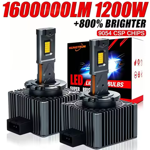 D3S D1S LED Headlights Canbus 1:1 HID D2S D4S D8S D1R D2R D3R D4R Auto Lamp 1600000LM 1200W Plug&Pla